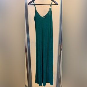 Heather green maxi dress